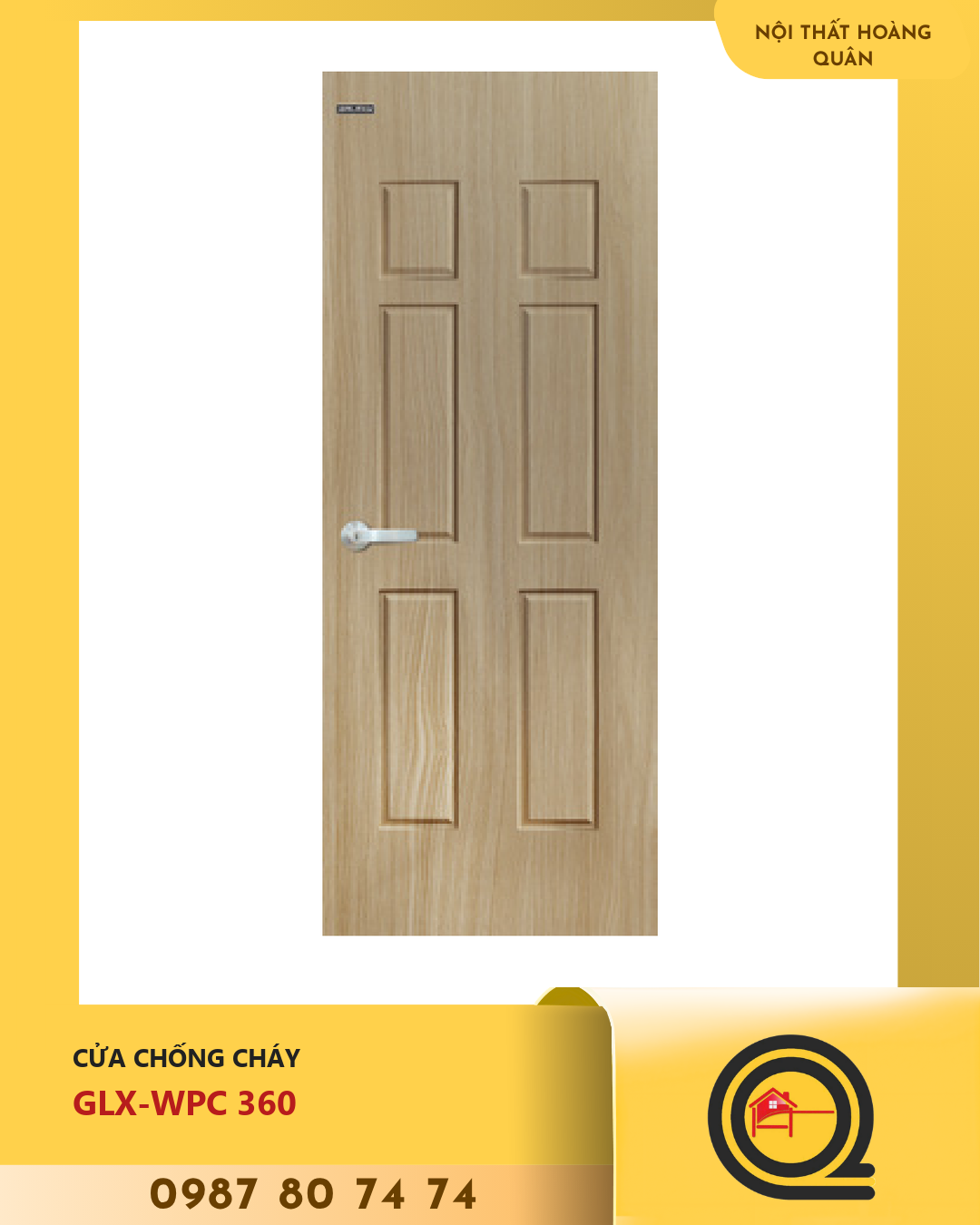 Cửa Nhựa Gỗ WPC GLX-WPC 360